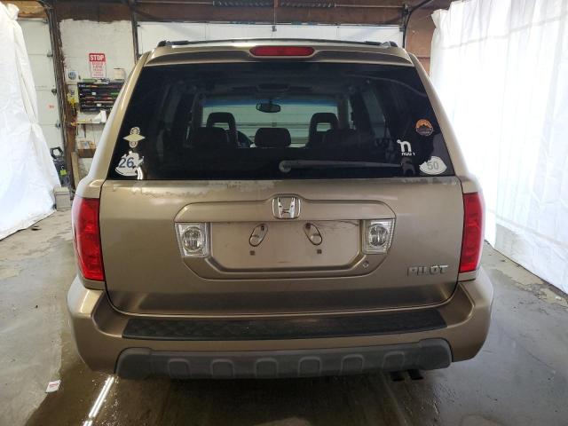 5FNYF18625B009064 - 2005 HONDA PILOT EXL TAN photo 6