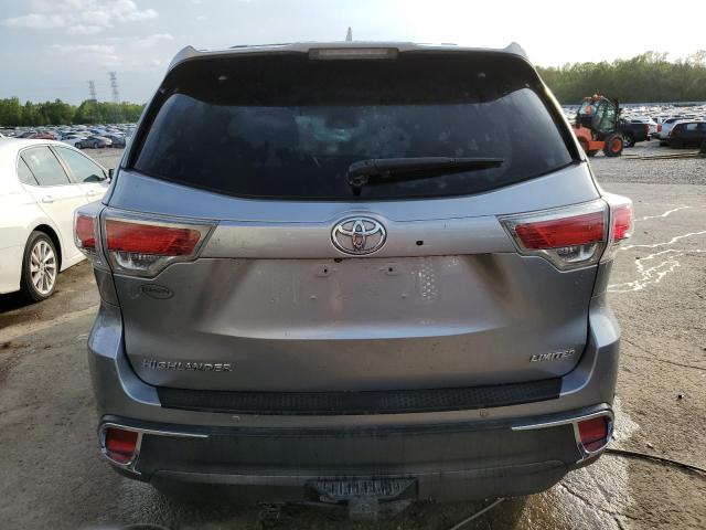 5TDYKRFH0FS073227 - 2015 TOYOTA HIGHLANDER LIMITED SILVER photo 6