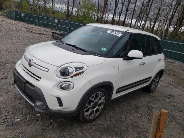 ZFBCFADH8EZ008628 - 2014 FIAT 500L TREKKING WHITE photo 1