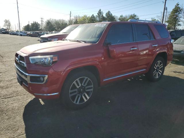 JTEBU5JR3E5152965 - 2014 TOYOTA 4RUNNER SR5 RED photo 1