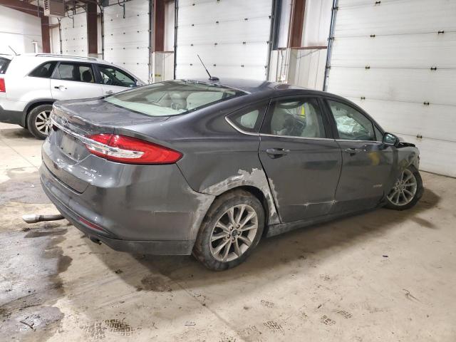 3FA6P0LU1HR222665 - 2017 FORD FUSION SE HYBRID GRAY photo 3