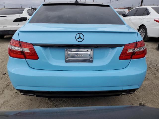 WDDHF5GB3BA290758 - 2011 MERCEDES-BENZ E 350 BLUE photo 6