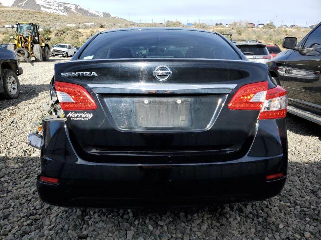 3N1AB7AP0FY324053 - 2015 NISSAN SENTRA S BLACK photo 6