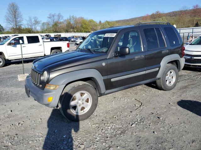 1J4GL48K45W572223 - 2005 JEEP LIBERTY SPORT BLACK photo 1