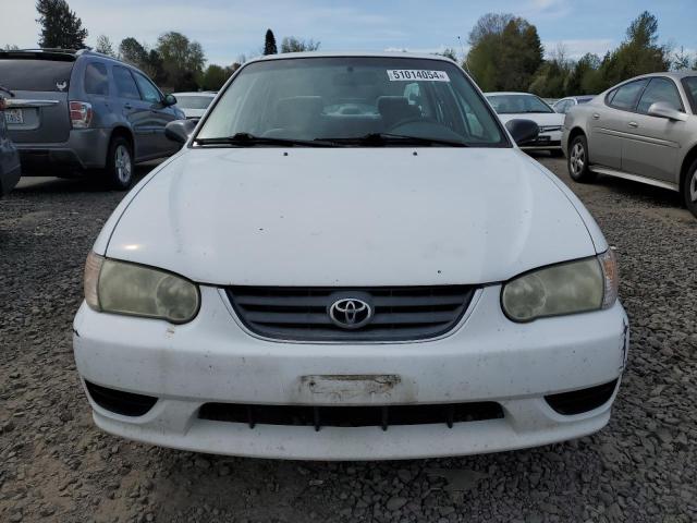 1NXBR12E21Z546303 - 2001 TOYOTA COROLLA CE WHITE photo 5