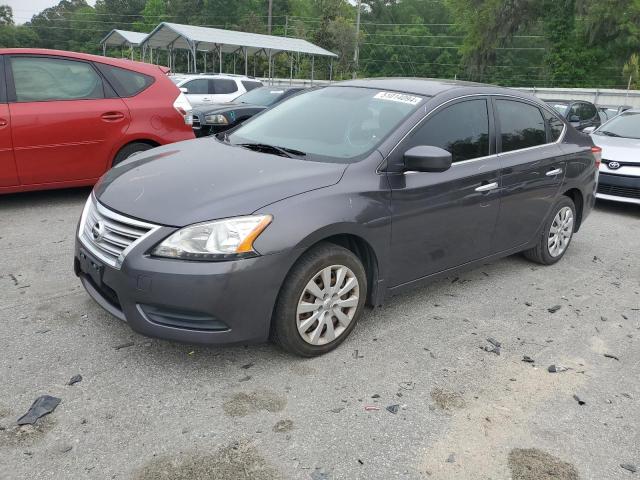 3N1AB7AP2EY327034 - 2014 NISSAN SENTRA S GRAY photo 1