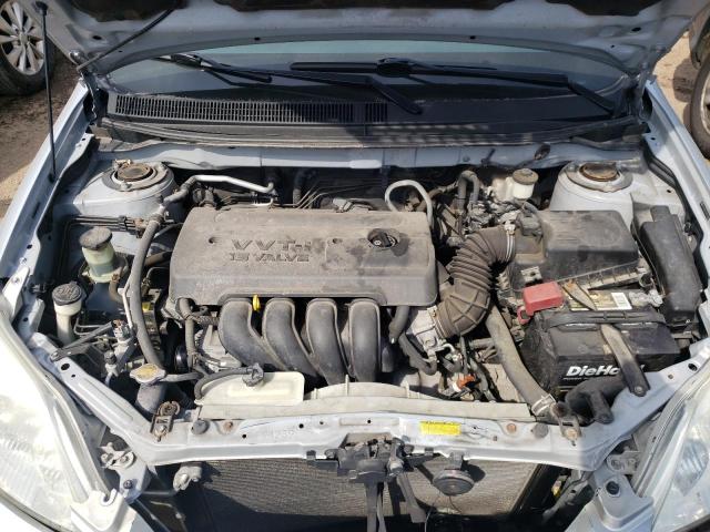 2T1KR32E07C625183 - 2007 TOYOTA COROLLA MA XR SILVER photo 11