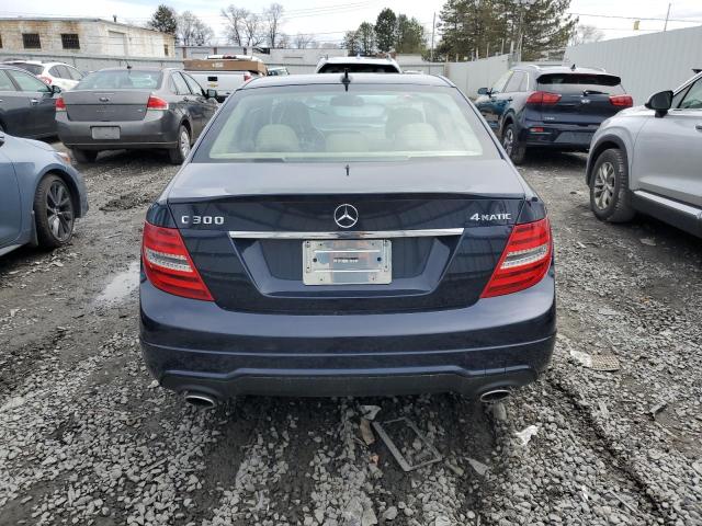 WDDGF8ABXDR300289 - 2013 MERCEDES-BENZ C 300 4MATIC BLUE photo 6