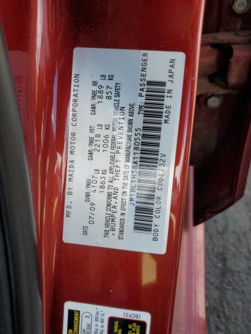 JM1BL1H58A1180555 - 2010 MAZDA 3 S RED photo 12