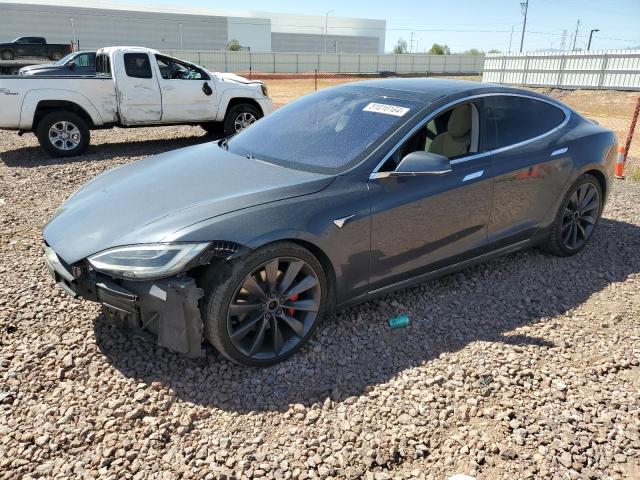 5YJSA1E47GF168155 - 2016 TESLA MODEL S SILVER photo 1