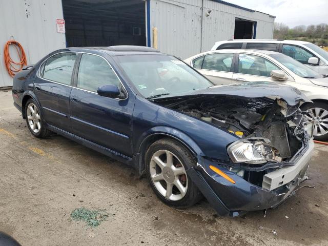 JN1CA31A31T309998 - 2001 NISSAN MAXIMA GXE BLUE photo 4