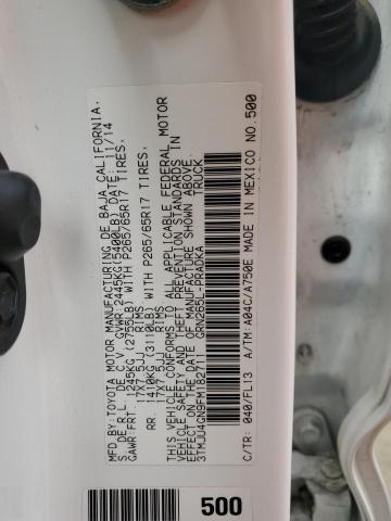 3TMJU4GN9FM182711 - 2015 TOYOTA TACOMA DOUBLE CAB PRERUNNER WHITE photo 13