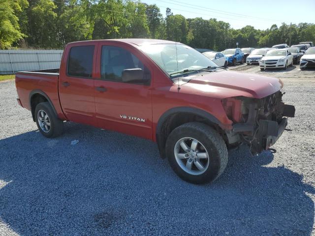 1N6BA0EC2BN300666 - 2011 NISSAN TITAN S RED photo 4