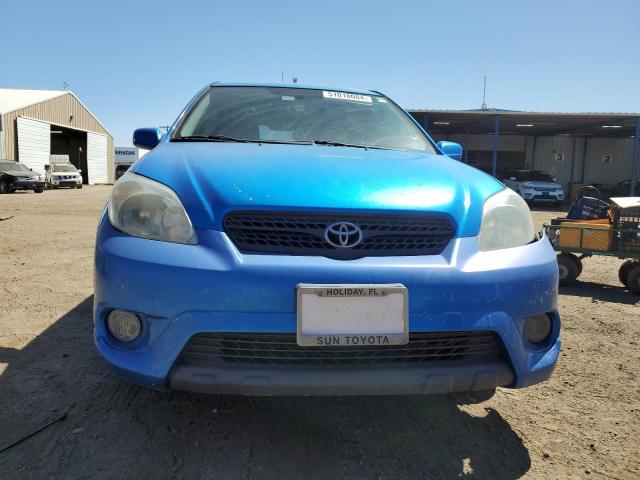 2T1KR32E38C689753 - 2008 TOYOTA COROLLA MA XR BLUE photo 5