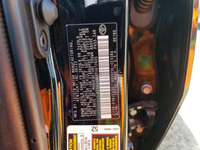 4T1S31AKXPU617605 - 2023 TOYOTA CAMRY SE NIGHT SHADE BLACK photo 12