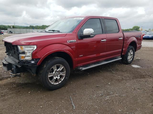 1FTEW1EG1GKE24138 - 2016 FORD F150 SUPERCREW RED photo 1