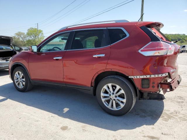 KNMAT2MT5FP523199 - 2015 NISSAN ROGUE S RED photo 2