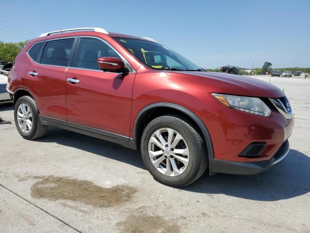 KNMAT2MT5FP523199 - 2015 NISSAN ROGUE S RED photo 4