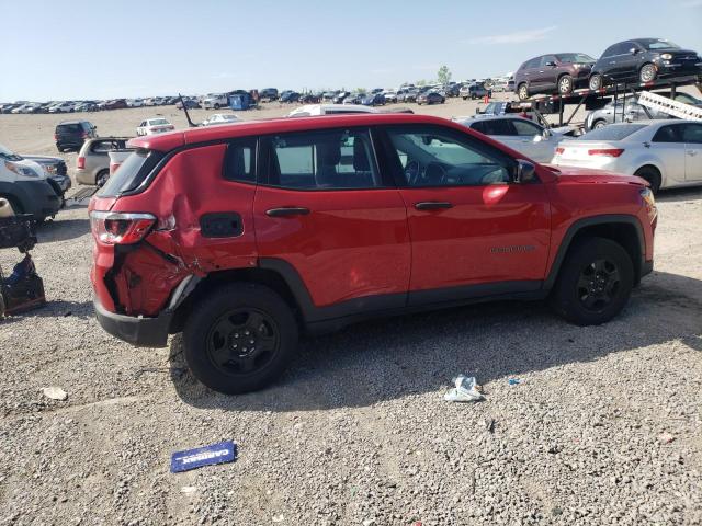 3C4NJDAB1JT175842 - 2018 JEEP COMPASS SPORT RED photo 3