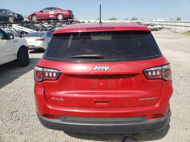 3C4NJDAB1JT175842 - 2018 JEEP COMPASS SPORT RED photo 6