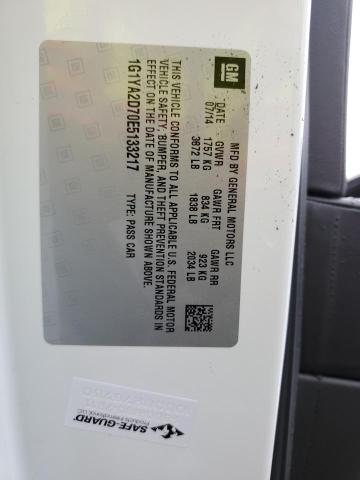 1G1YA2D70E5133217 - 2014 CHEVROLET CORVETTE STINGRAY 1LT WHITE photo 13