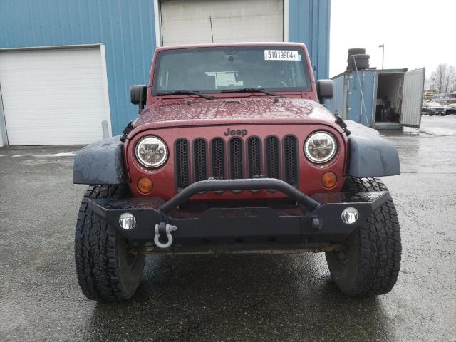 1J4FA24118L568350 - 2008 JEEP WRANGLER X BURGUNDY photo 5