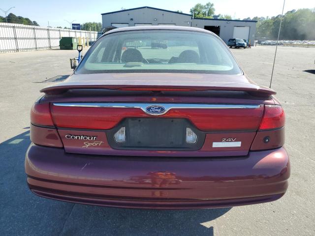 1FAFP66L9XK232031 - 1999 FORD CONTOUR SE BURGUNDY photo 6