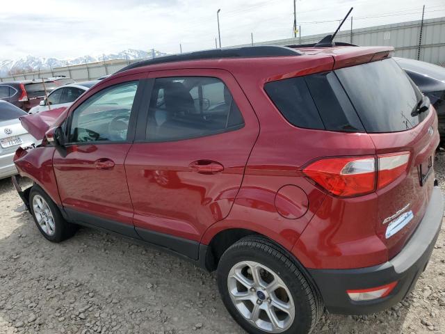MAJ6S3GL2KC290660 - 2019 FORD ECOSPORT SE მუქწითელი ფოტო 2