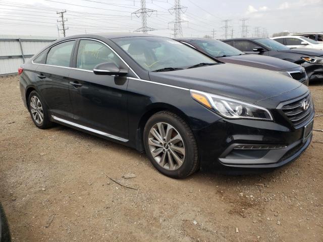 5NPE34AF7GH349631 - 2016 HYUNDAI SONATA SPORT BLACK photo 4