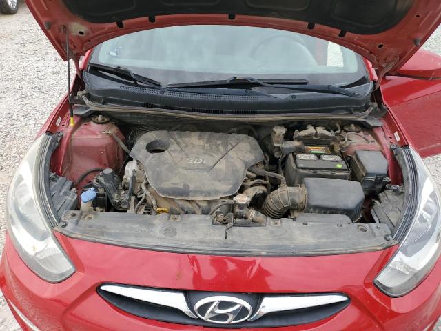 KMHCU5AE8CU013421 - 2012 HYUNDAI ACCENT GLS RED photo 11