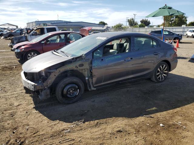 2HGFB2F91FH503905 - 2015 HONDA CIVIC EXL 灰色 照片 1