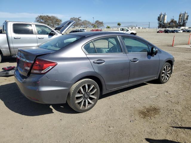 2HGFB2F91FH503905 - 2015 HONDA CIVIC EXL GRAY photo 3