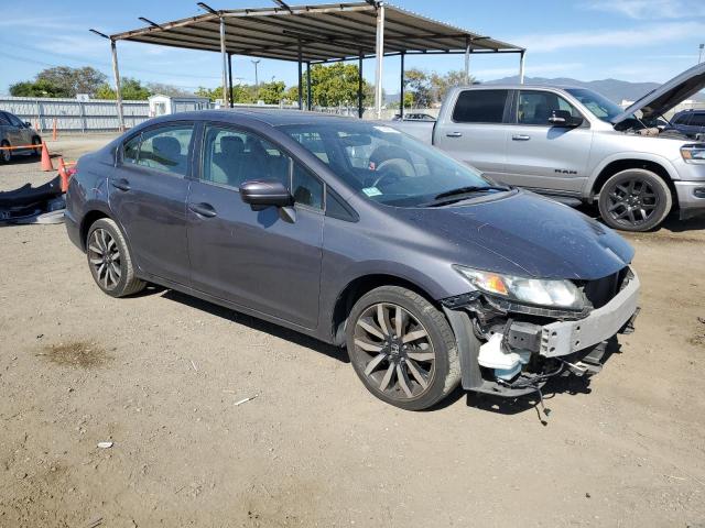 2HGFB2F91FH503905 - 2015 HONDA CIVIC EXL GRAY photo 4