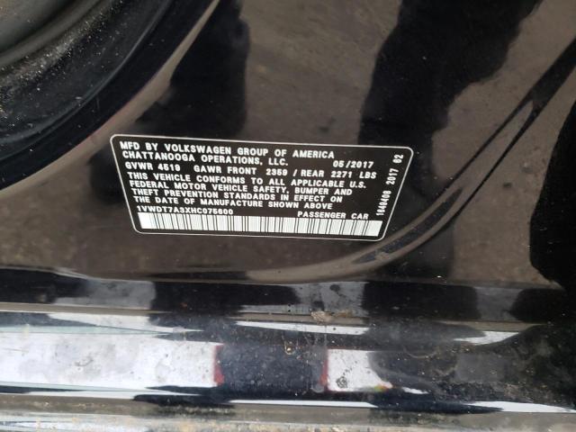 1VWDT7A3XHC075600 - 2017 VOLKSWAGEN PASSAT R-LINE Qara foto 12