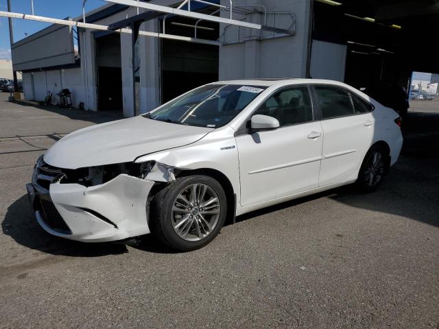 4T1BD1FK3FU142190 - 2015 TOYOTA CAMRY HYBRID WHITE photo 1