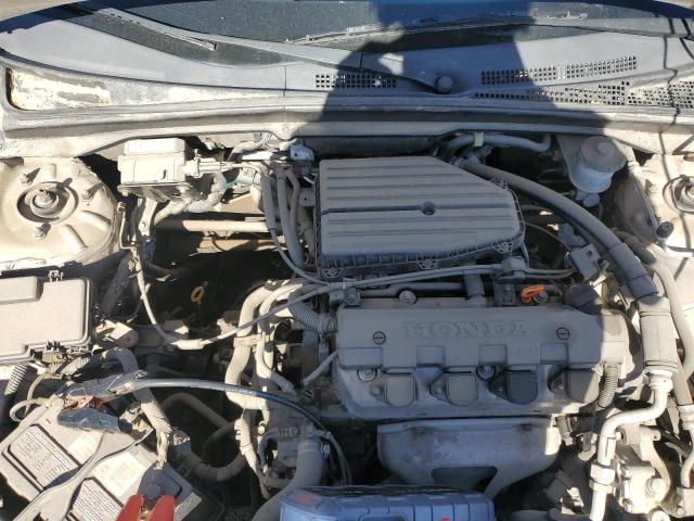 1HGEM22612L054627 - 2002 HONDA CIVIC LX SILVER photo 11