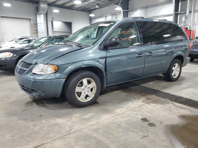 2D4GP44L57R131711 - 2007 DODGE GRAND CARA SXT BLUE photo 1