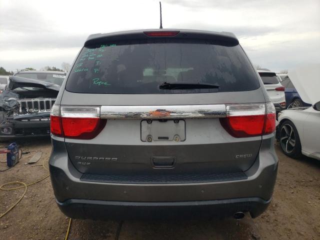 1C4RDJDG3CC182885 - 2012 DODGE DURANGO CREW GRAY photo 6