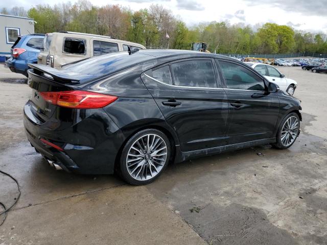 KMHD04LB4JU478210 - 2018 HYUNDAI ELANTRA SPORT BLACK photo 3