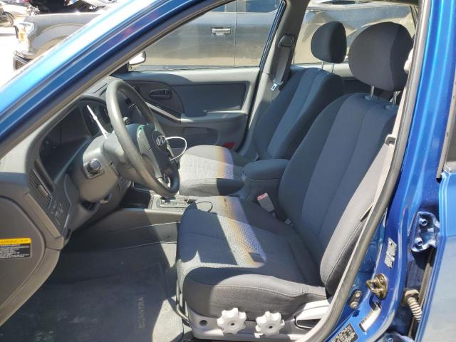 KMHDN56D76U200218 - 2006 HYUNDAI ELANTRA GLS BLUE photo 7