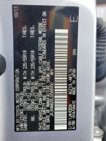 JTJYARBZ8J2088900 - 2018 LEXUS NX 300 BASE ვერცხლისფერი ფოტო 13