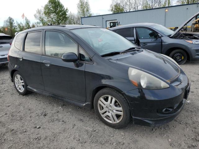 JHMGD38667S052260 - 2007 HONDA FIT S 黑色 照片 4