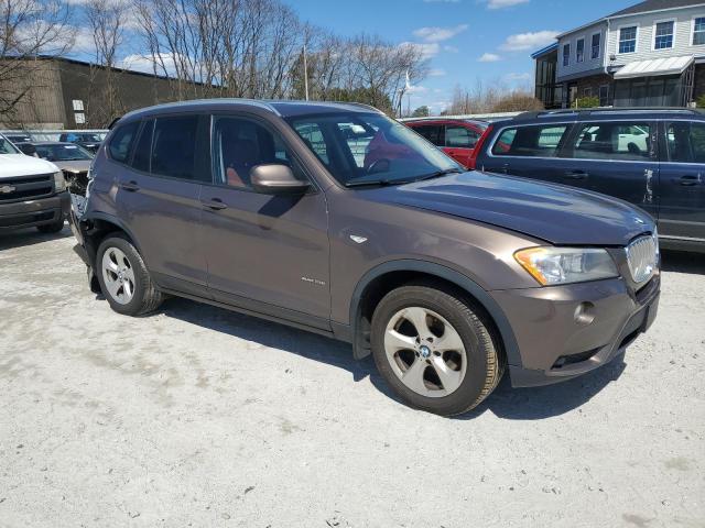 5UXWX5C52BLW13926 - 2011 BMW X3 XDRIVE28I BROWN photo 4