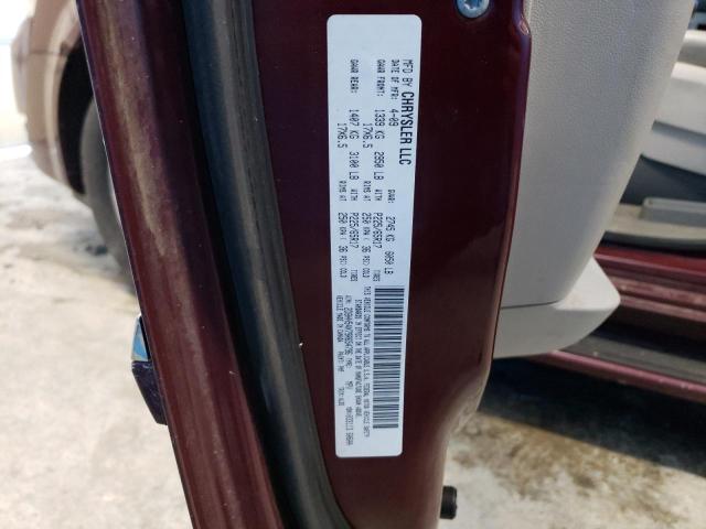 2D8HN54X79R654796 - 2009 DODGE GRAND CARA SXT BURGUNDY photo 13