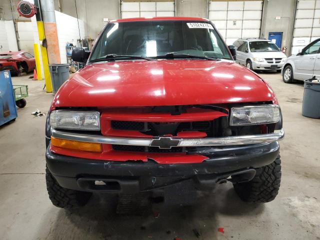 1GCCT19W9Y8305916 - 2000 CHEVROLET S TRUCK S10 RED photo 5