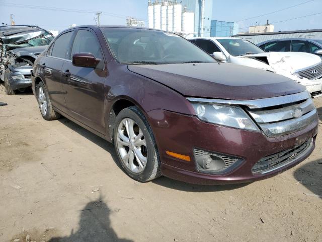 3FAHP0HA4CR325627 - 2012 FORD FUSION SE BURGUNDY photo 4