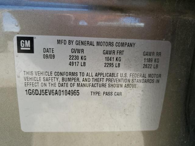 1G6DJ5EV6A0104965 - 2010 CADILLAC CTS PERFORMANCE COLLECTION Grau Foto 12