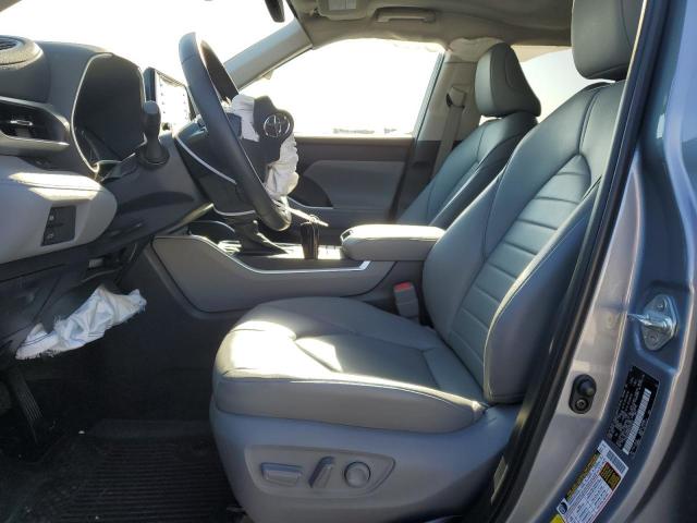 5TDGZRBH6NS251637 - 2022 TOYOTA HIGHLANDER XLE BLUE photo 7