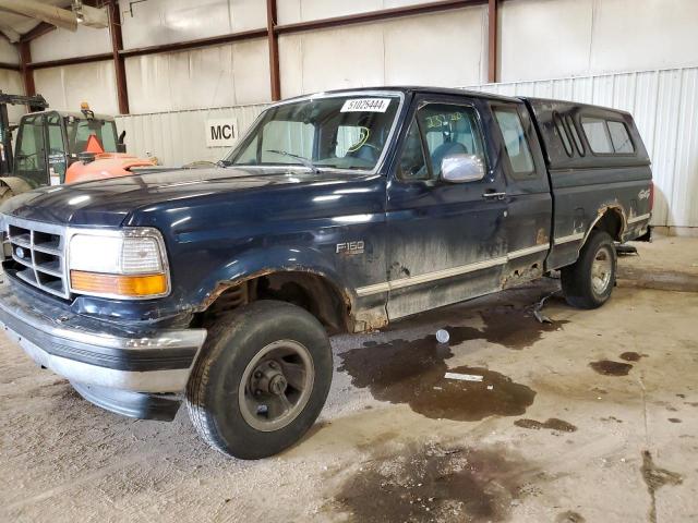 1FTEX14N7NKB96138 - 1992 FORD F150 BLUE photo 1