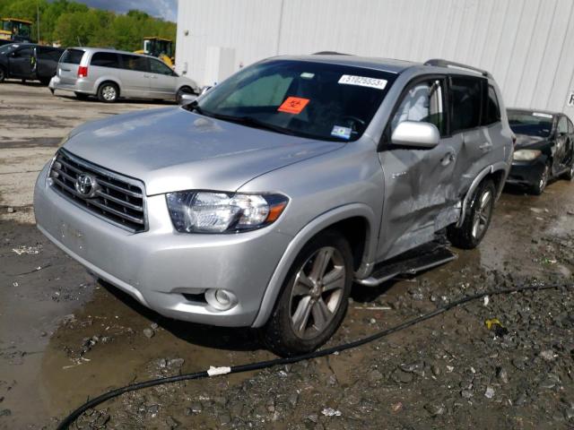 JTEDS43A682055233 - 2008 TOYOTA HIGHLANDER SPORT SILVER photo 1